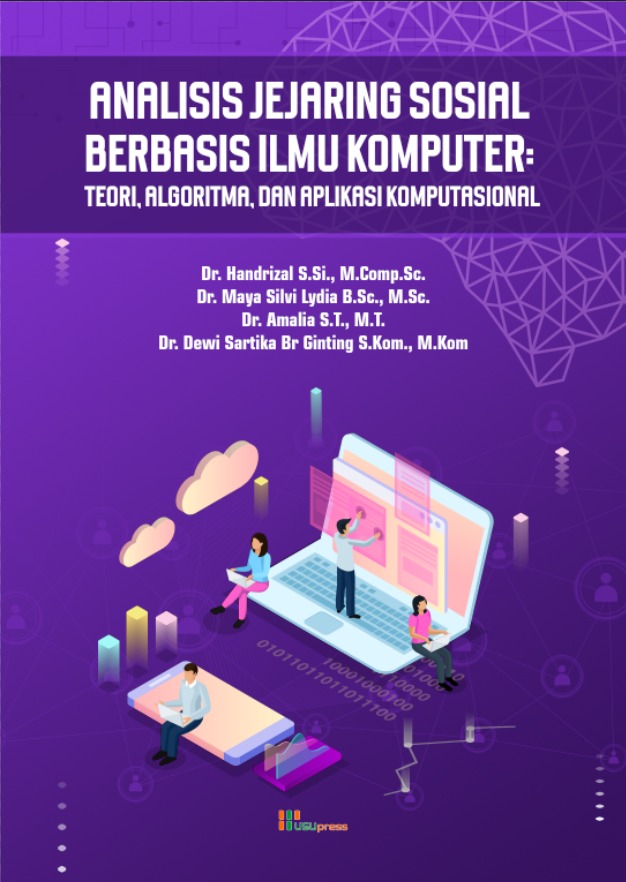 Cover of Analisis Jejaring Sosial Berbasis Ilmu Komputer: Teori, Algoritma, dan Aplikasi Komputasional